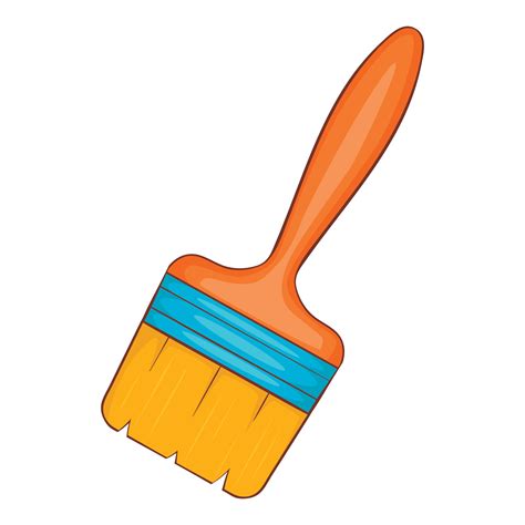 icono de pincel estilo de dibujos animados  vector en vecteezy