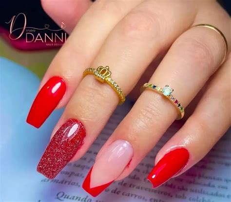 Luxo Unhas Vermelhas Decoradas - Unhas Decoradas Vermelhas: Ideias Lindas e Fáceis | UnhasEsmaltes