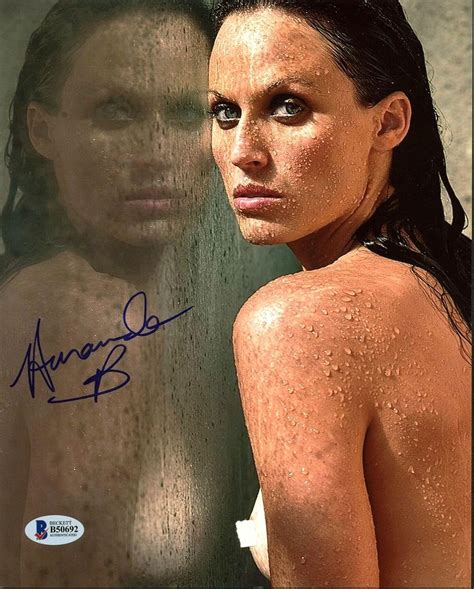Amanda Beard Sexy USA Olympic Swimming Signed 8x10 Photo BAS #B50692
