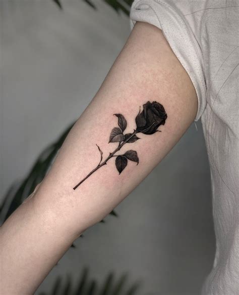 30 Alluring Black Rose Tattoo Ideas for Men & Women to Inspire You in 2023