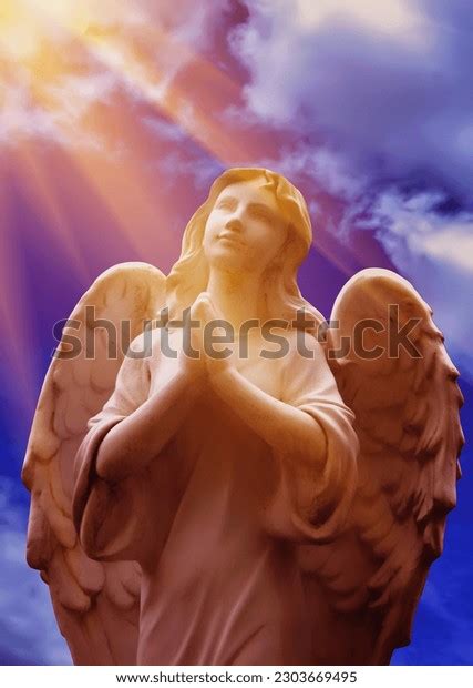 Human Soul Angel Wings Looking Sky Stock Photo 2303669495 | Shutterstock