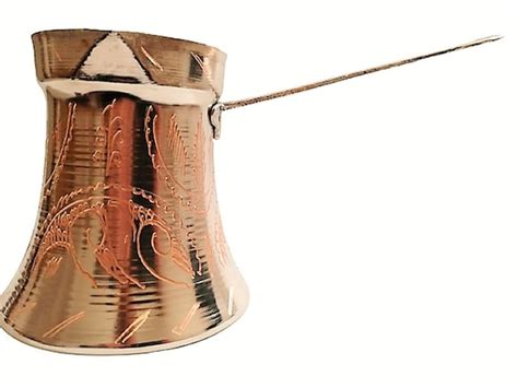 Traditional Turkish Copper Coffee Pot Handmade Authentic | Etsy