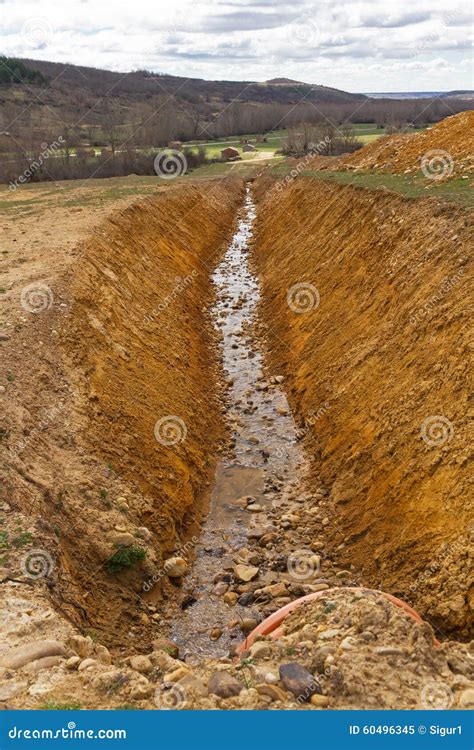 Old Ditch Built For Irrigation Royalty-Free Stock Photography ...