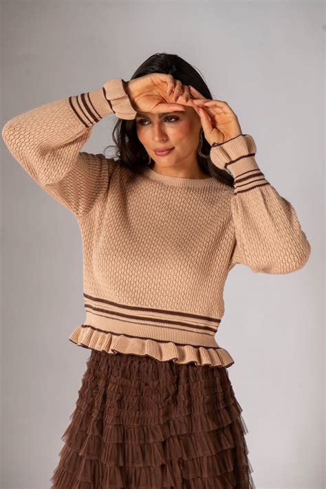 Sueter em Tricot Nayara Nude - Clothes and co