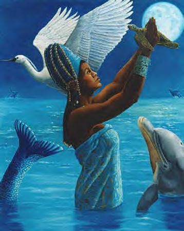 Mami Wata, the most celebrated mermaid-like deity from Africa who ...