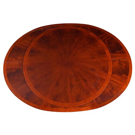 Round to Oval Perimeter Table For Sale at 1stDibs