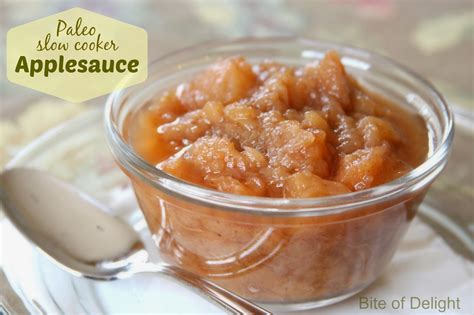 Paleo Slow Cooker Applesauce - Bite Of Delight