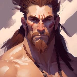 100+ Barbarian Character Art Portraits for Dungeons & Dragons and Other ...