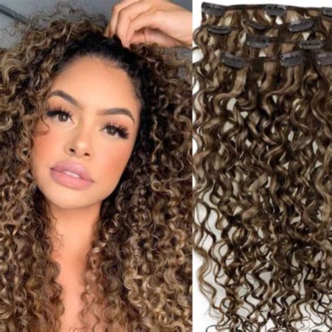 Blonde Curly Clip In Hair Extension Is The Best Available Clip In ...