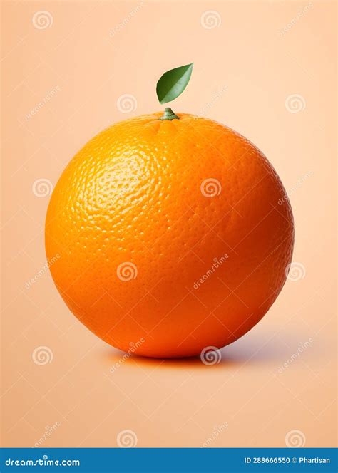 Zesty Delight: Pop Art Orange Stock Illustration - Illustration of
