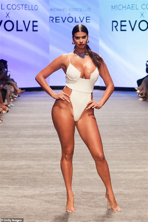 candymans model daughter lucciana beynon walks  runway