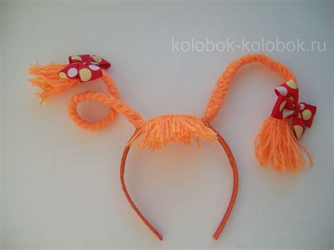 Ободок с косичкам