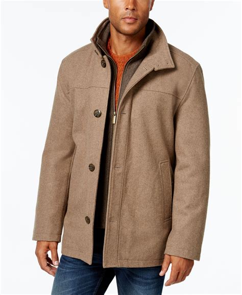 men's wool car coat with hood - Fatimah Redman