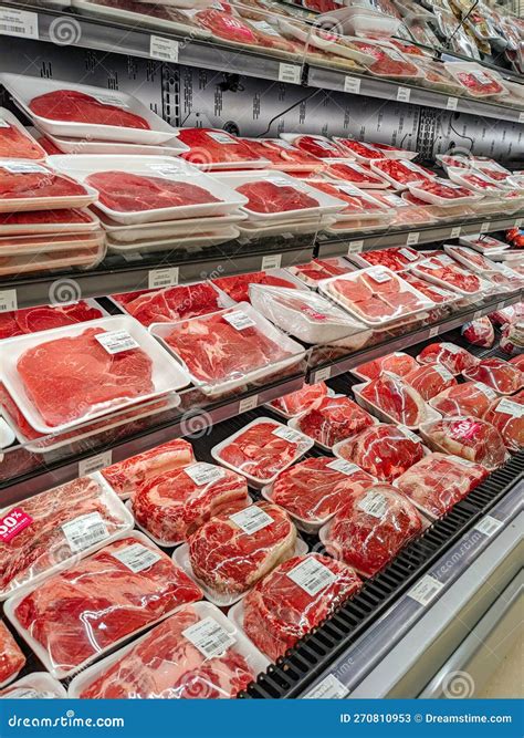 Grocery Store - Food Price Inflation - Canada Editorial Stock Photo
