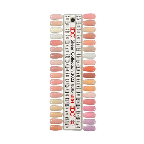 DND DC Duo Sheer Collection 2023 Set (36 colors | #2436-2471) + 2 FREE