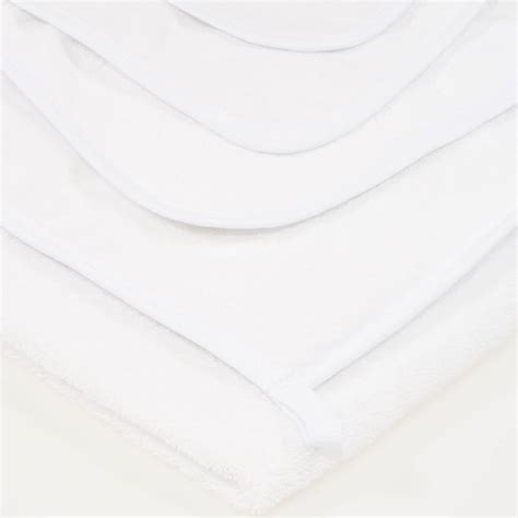 Prosop mic cu gluga bumbac organic - alb premium la 59.95Lei | liloo