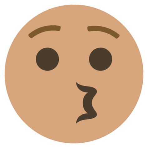 whistling face emoji emoji   png svg streamline