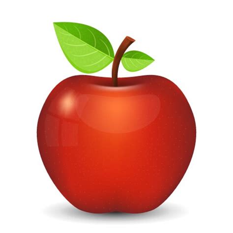 Red apple Royalty Free Vector Image - VectorStock