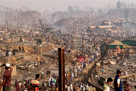 Hundreds missing after devastating fire at Rohingya refugee camp ...