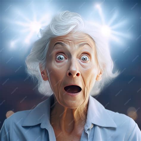 Premium AI Image | The Astonishing Expressions of an Elder Woman
