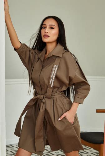 Платье с портупеей Адина хаки. Jadone Fashion
