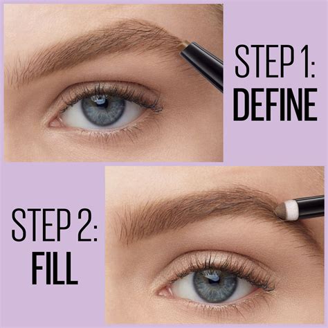 Maybelline Express Brow 2-In-1 Pencil and Powder Eyebrow Makeup, Black ...