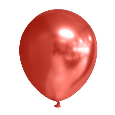ballons de baudruche rouge  cm platinum chrome france effect