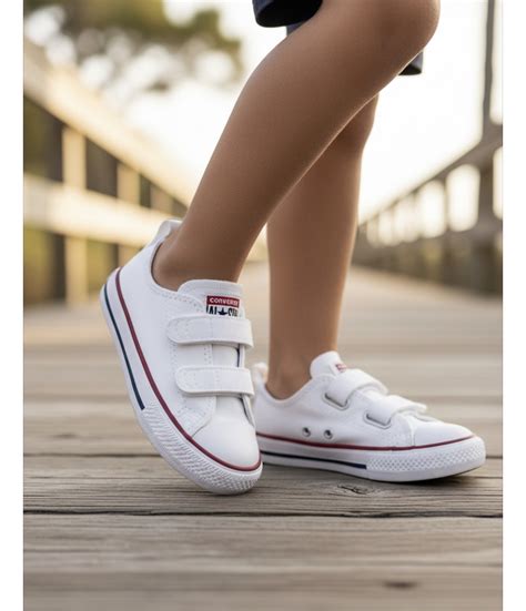 All Star Velcro Infantil - Tênis All Star Infantil Branco Velcro Ck10410001