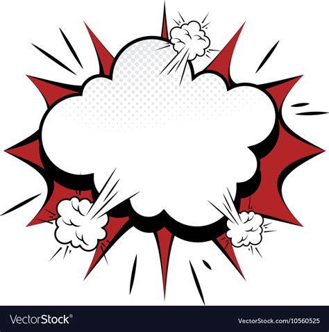explosion boom comic effect royalty  vector image