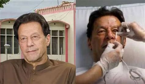 imran khan pims hospital imran khan receives emergency eye care