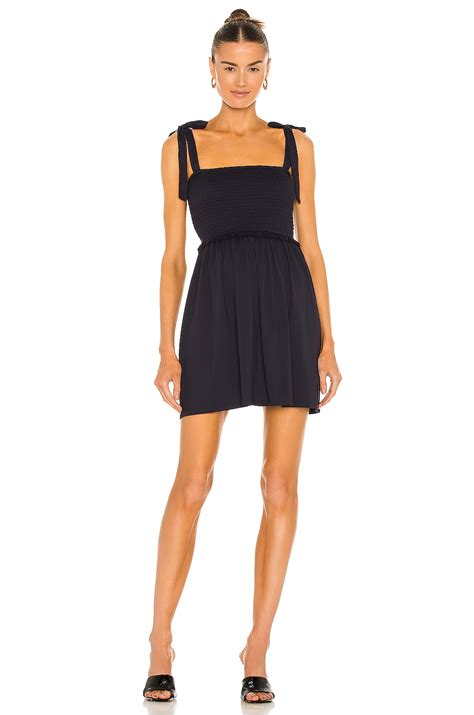 susana monaco smocked bodice dress  midnight revolve