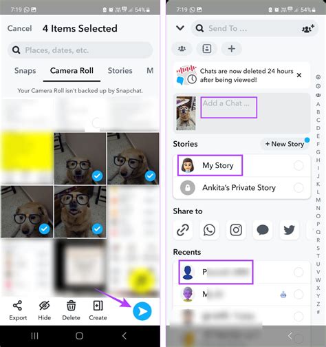 How to Add Camera Roll Photos to Snapchat Story - Guiding Tech