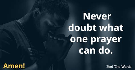 Never doubt