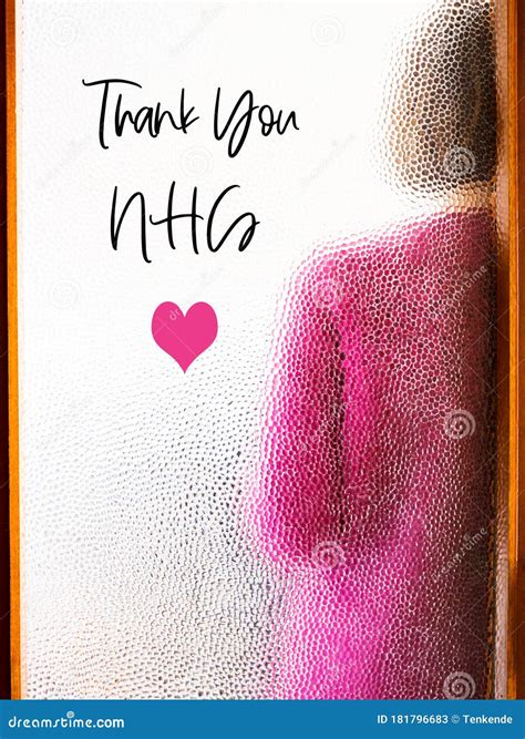 Thank You Card for Nhs Staff Concept Stock Image - Image of england