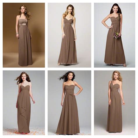 mocha brown bridesmaid dresses  ellen franklin blog