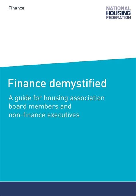 national housing federation finance demystified