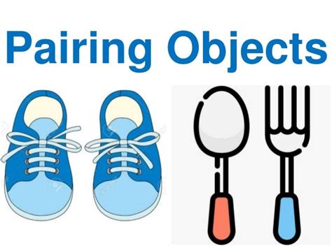 pairing objects preschool