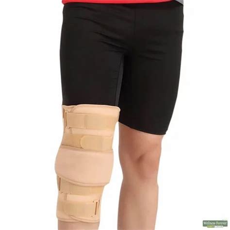adjustable stabilising polyester knee support size medium adult