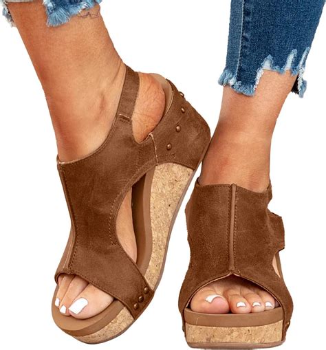 Amazon.com: Womenyiaor Wedge Sandals for Women, Espadrilles Wedges for ...
