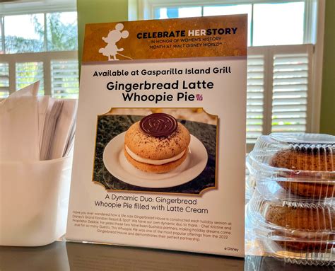 Celebrate HER Story with Disney World's Gingerbread Latte Whoopie Pie
