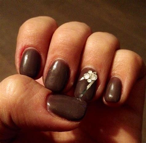 Chocolate nails #bling | Brown nails, Nails, Sparkle nails