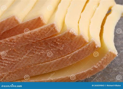 Slices of Cheese for Raclette Close-up Stock Image - Image of raclette ...
