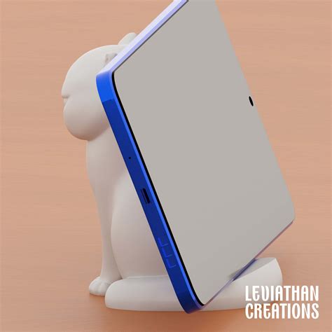 STL file Cute Grumpy Flat Faced Cat Phone Stand 🐱 ・3D print object to