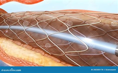 Cardiac Catheterization, Stent into Body Stock Illustration ...