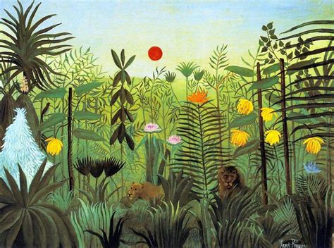 henri rousseau paintings jungle art henri rousseau