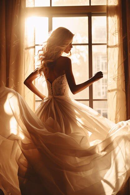 Premium AI Image | Golden Hour Glamour Radiant Beauty in Sunset's Embrace