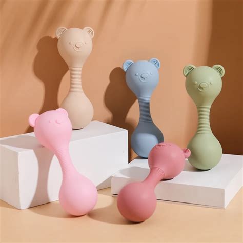 Игрушка-погремушка силиконовая для детей 0-12 месяцев | AliExpress