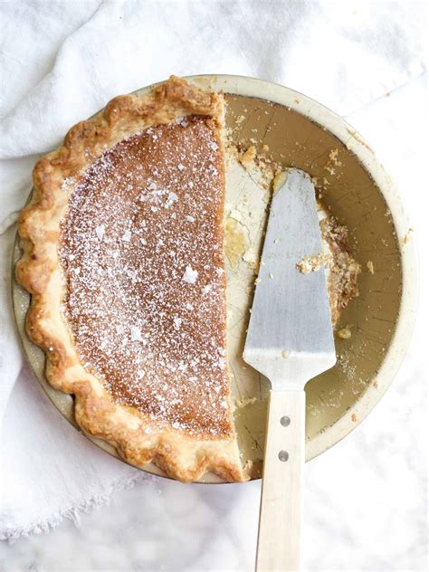Brown Butter Bourbon Chess Pie - Wood & Spoon