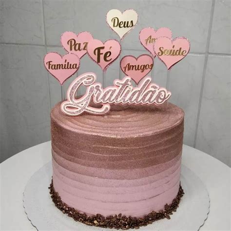 Modelos De Bolo Gratidão - Bolo Gratidão: 50 modelos para demonstrar todo agradecimento ...