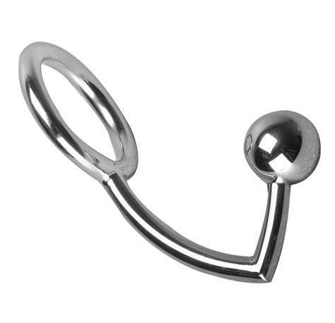 Metal Anal Plug With Stainless Steel Cock Ring Butt Plug Anal Dildo